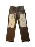 F*ck Em Brown Leather Carpenter Denim