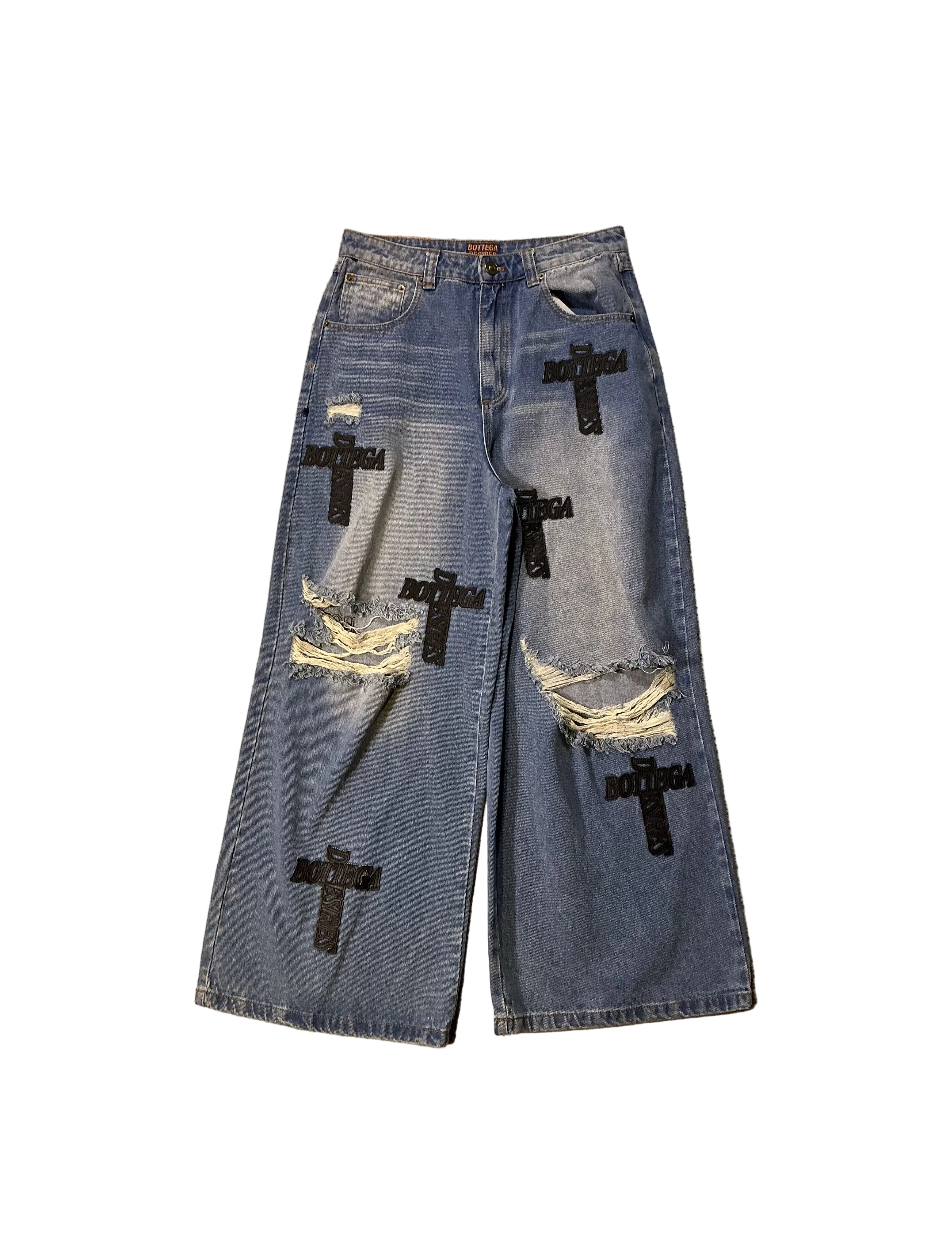 BOTTEGA DESIRES HOLY GRAIL DENIM PANTS BLUE