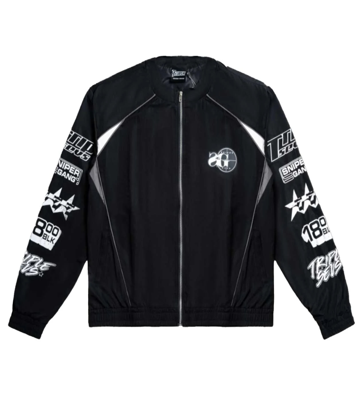 TRIPLE SEVENS SNIPER GANG TRACKSUIT JACKET BLACK