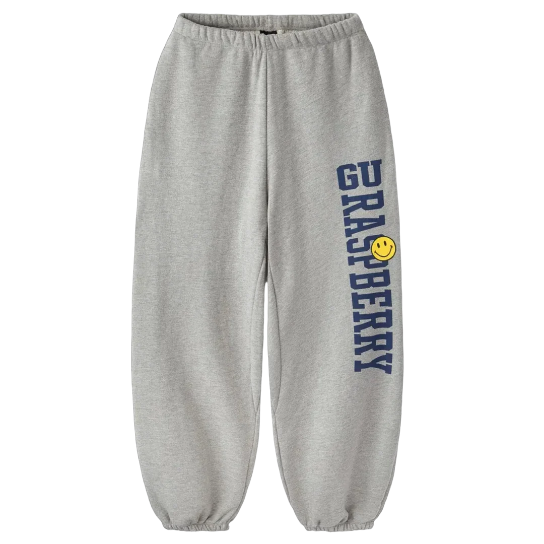 GOLD+VINTAGE GALLERY RASPBERRY HILLS X GREEDY UNIT 'GREY' JIM CLASS SWEATPANTS