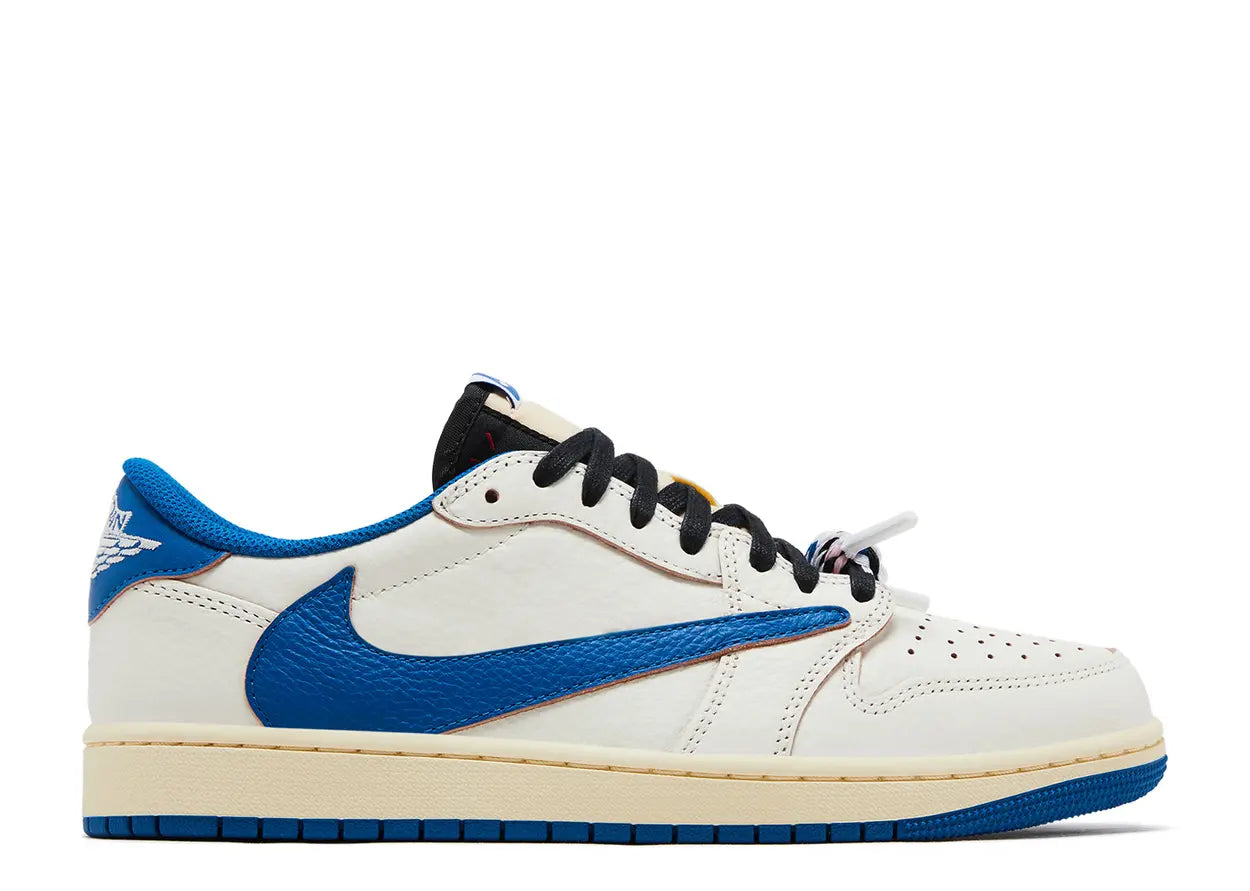 Air Jordan 1 Retro Low OG SP Fragment X Travis Scott 'Sail / Military Blue' (2025)