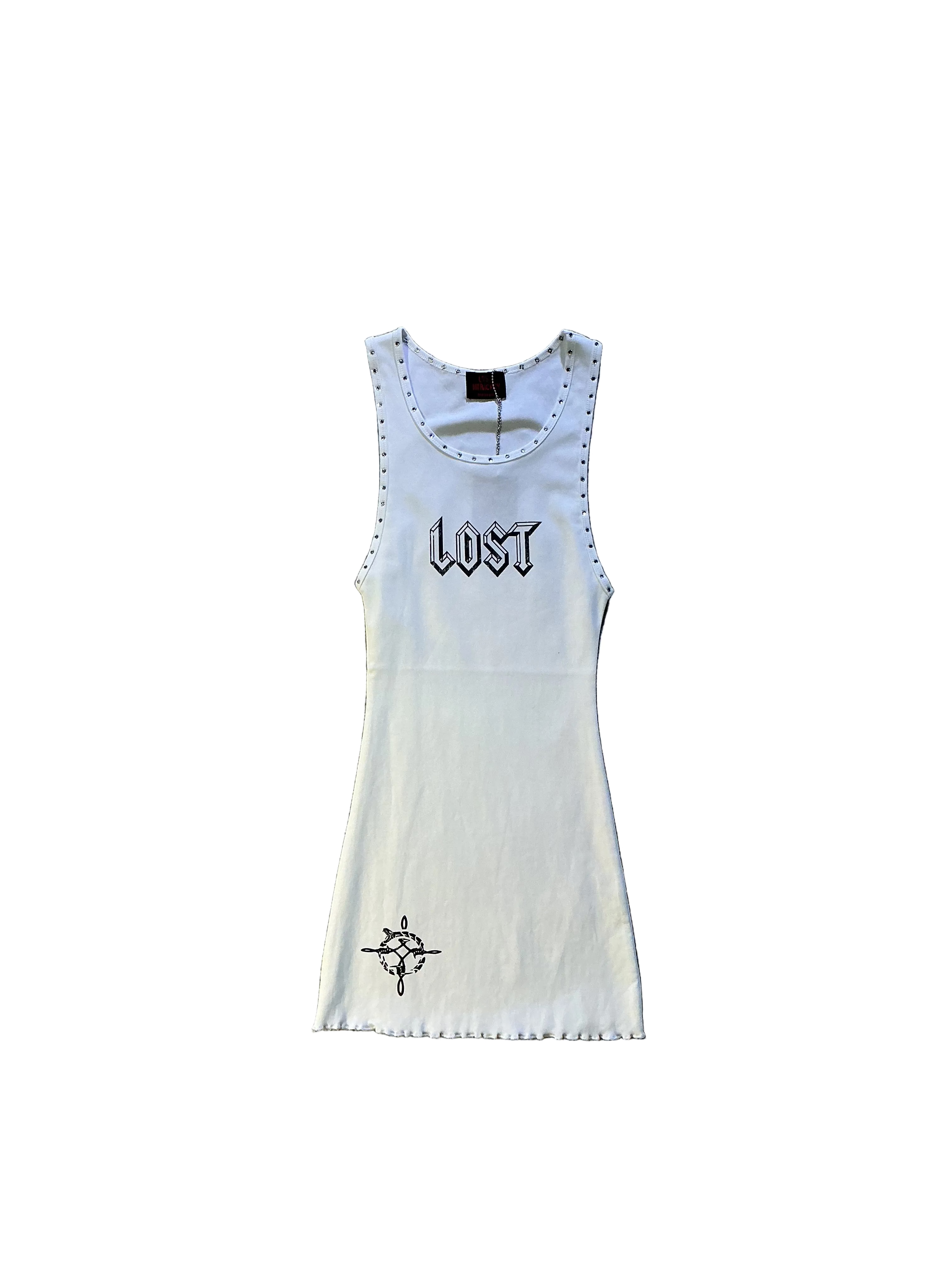 Lost intricacy white dress
