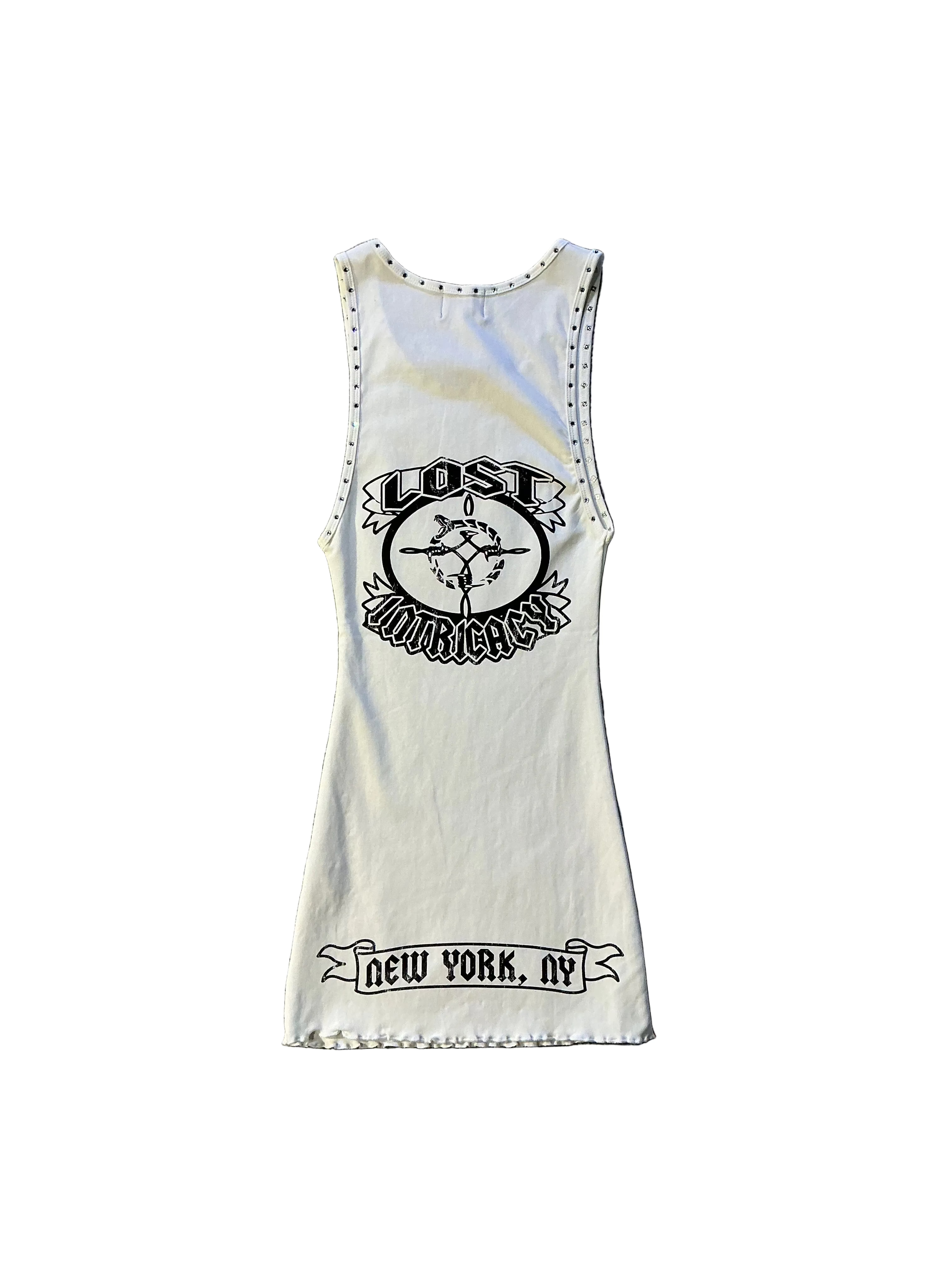 Lost intricacy white dress