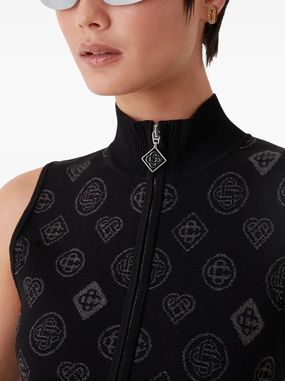 Casablanca monogram-patterned dress
