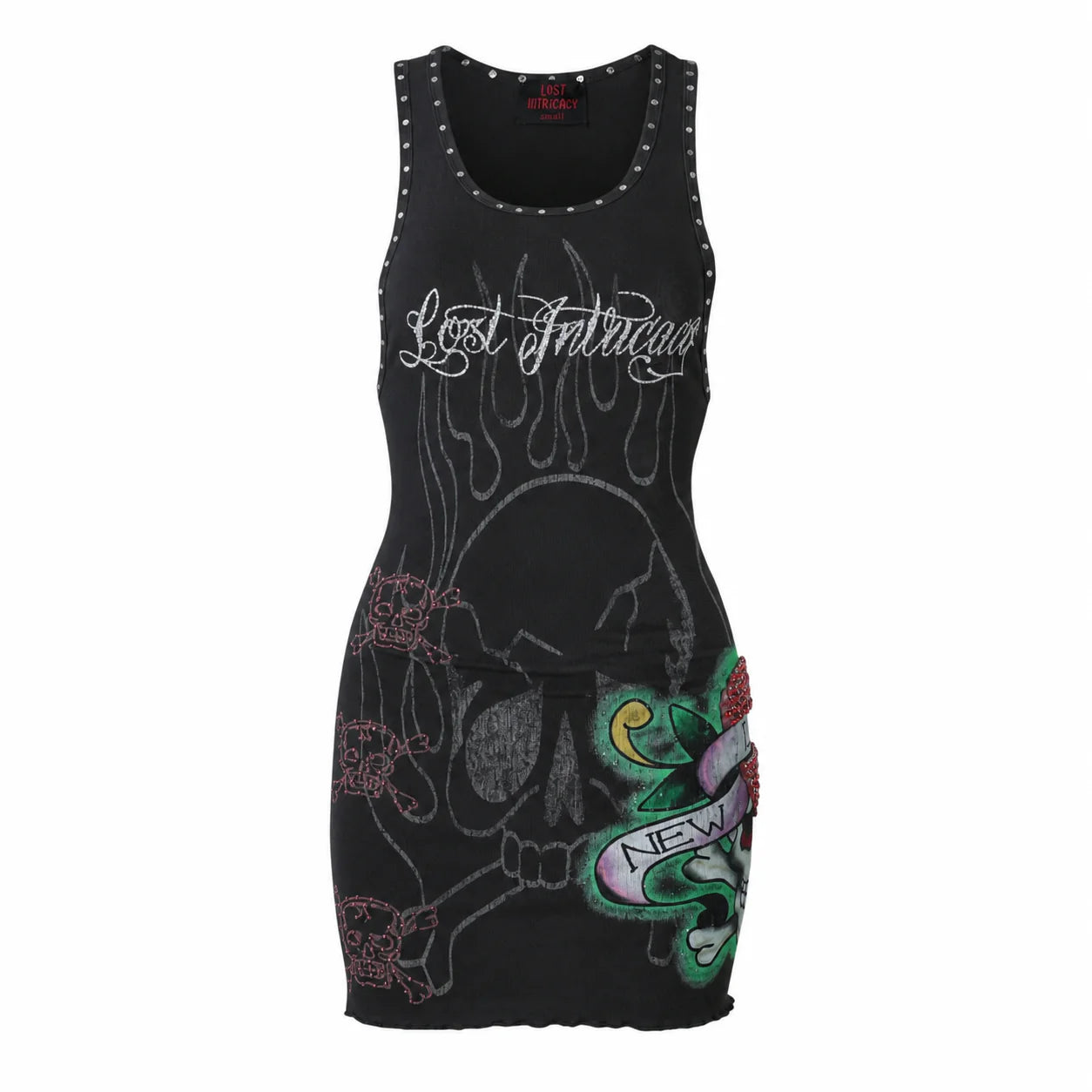 Lost Intricacy Black Ink & Bones Dress