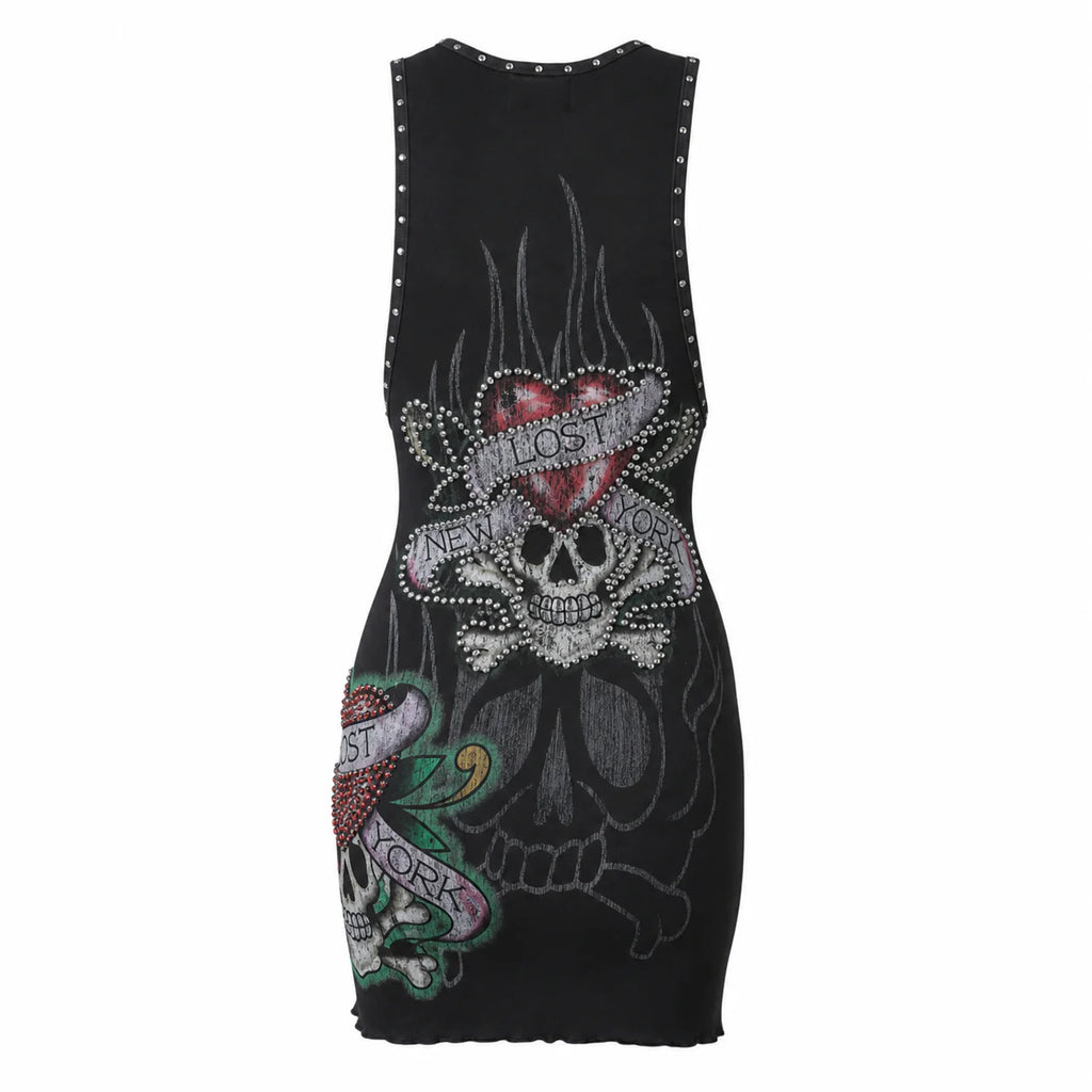 Lost Intricacy Black Ink & Bones Dress