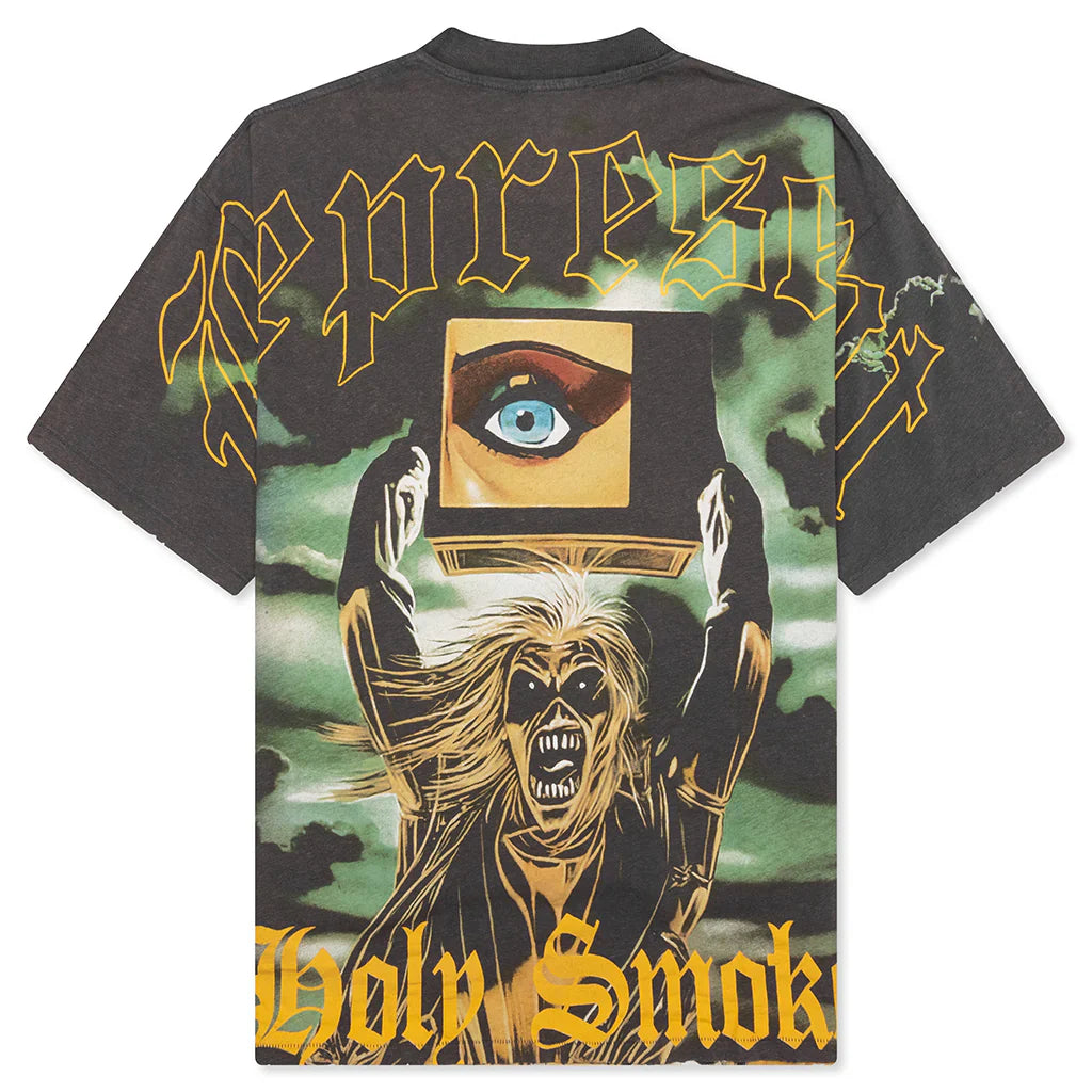 HOLY SMOKE T-SHIRT - ASH