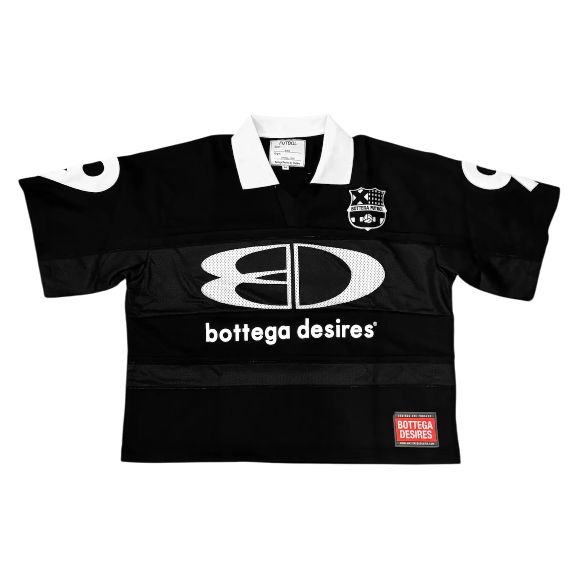 BOTTEGA DESIRES FUTBOL JERSEY (BLACK)