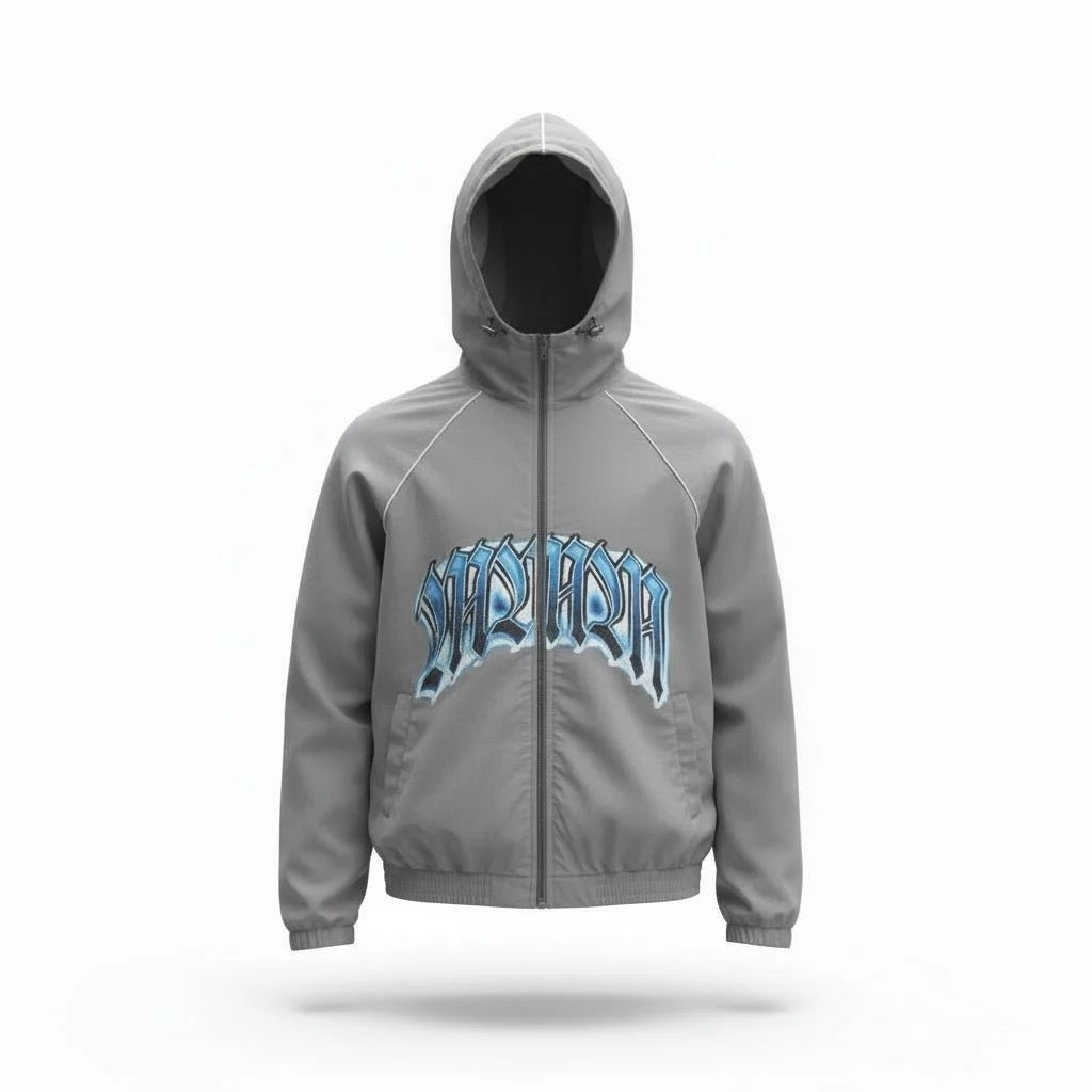 MMM Windbreaker Grey&Blue Set