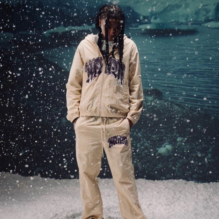 MMM Windbreaker Cream&Purple Set