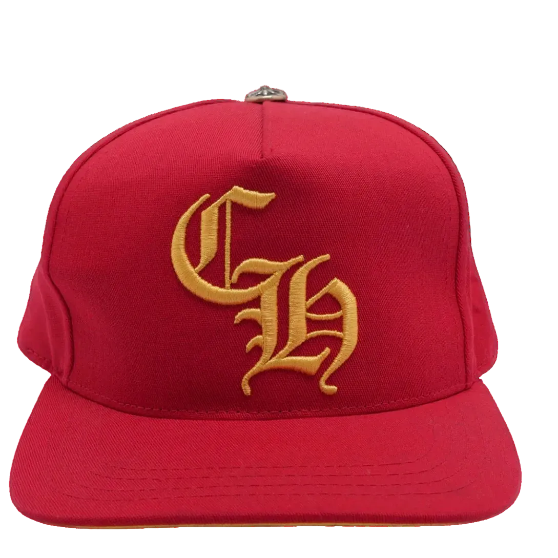 Chrome Hearts CH Silver Button Hat Red/Yellow