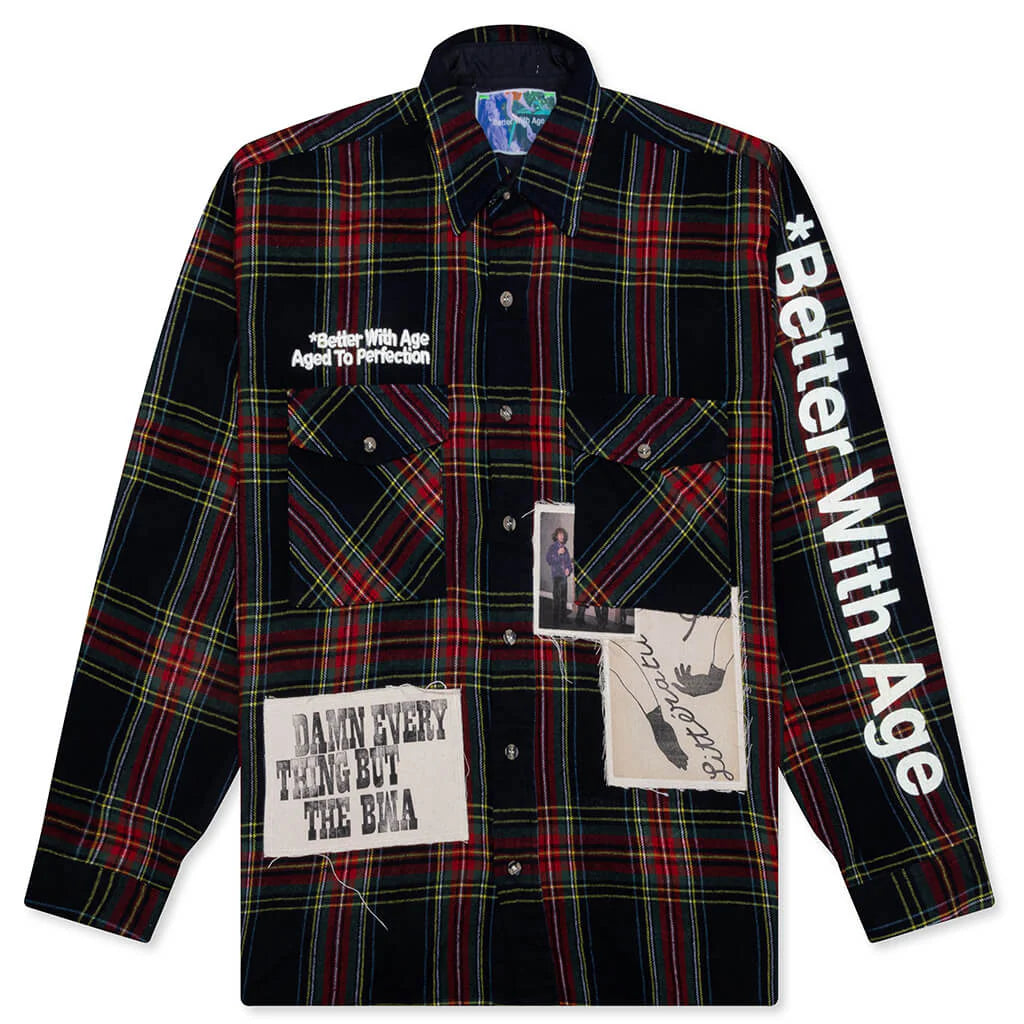Better With Age muir repair flannel shirt multi