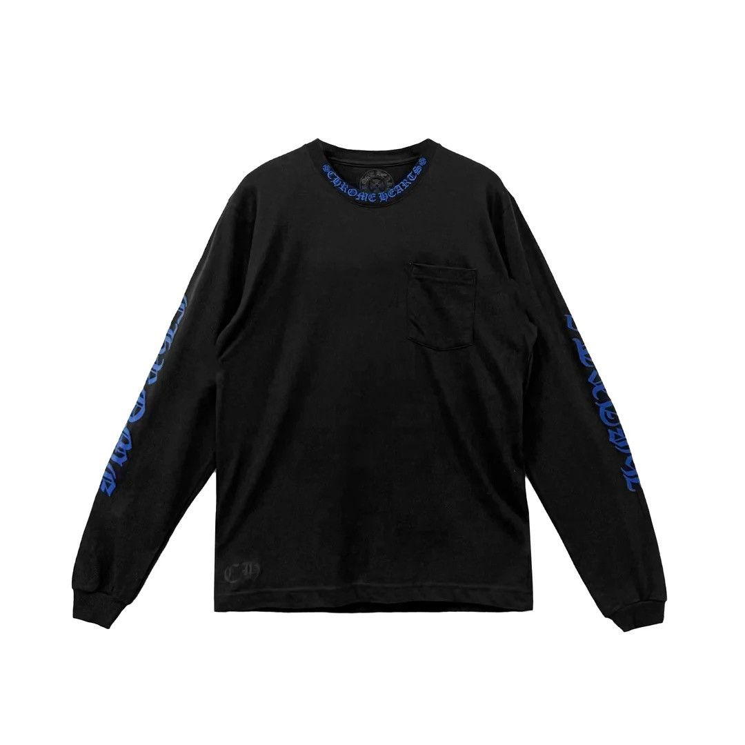 Chrome Hearts 1988 Blue Long Sleeve Neck Logo