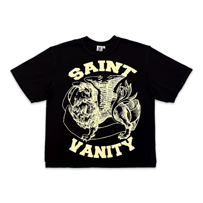 Saint Vanity Griffin Logo Tee “Black/Cream”