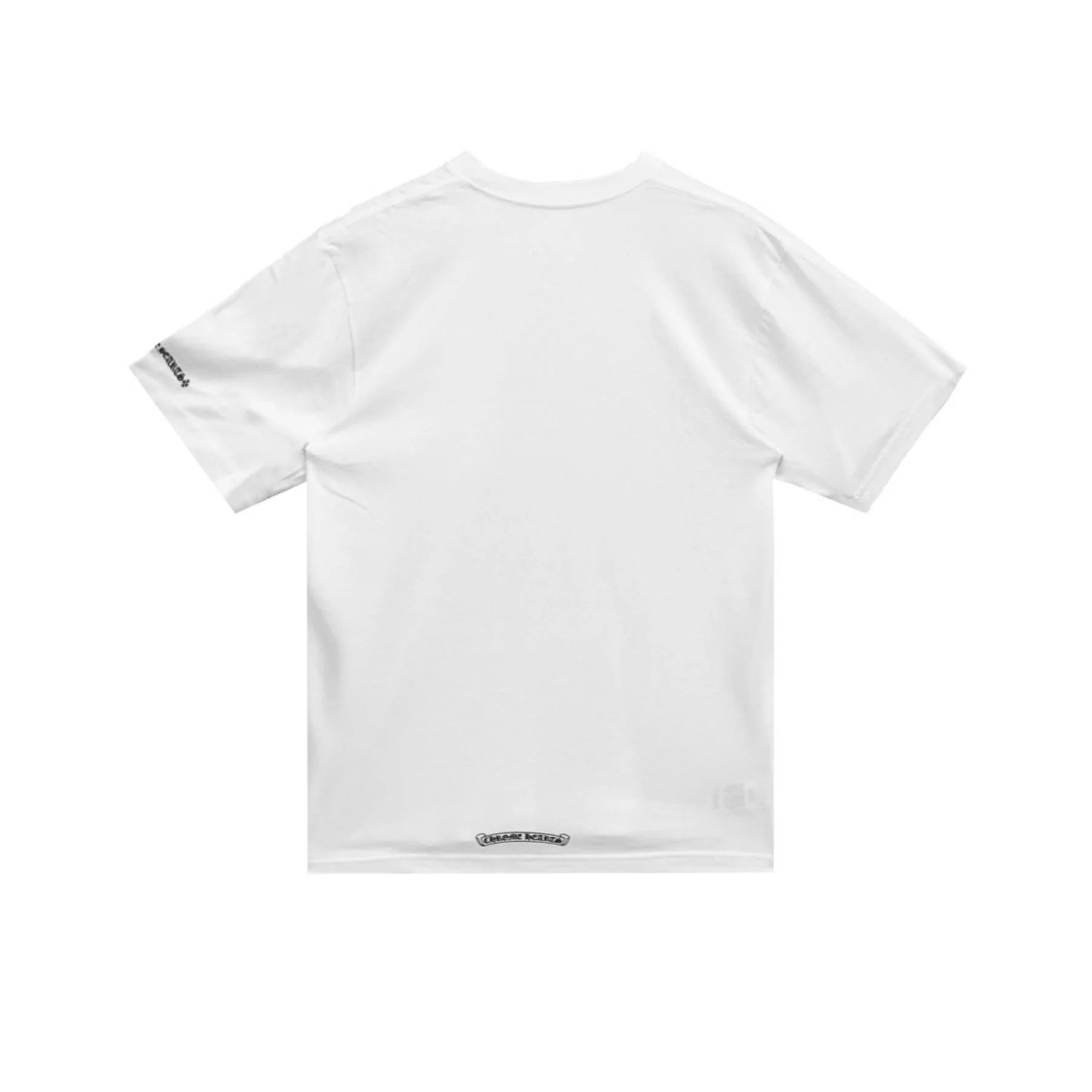 Chrome Hearts  White Neck Logo Short Sleeve Tee