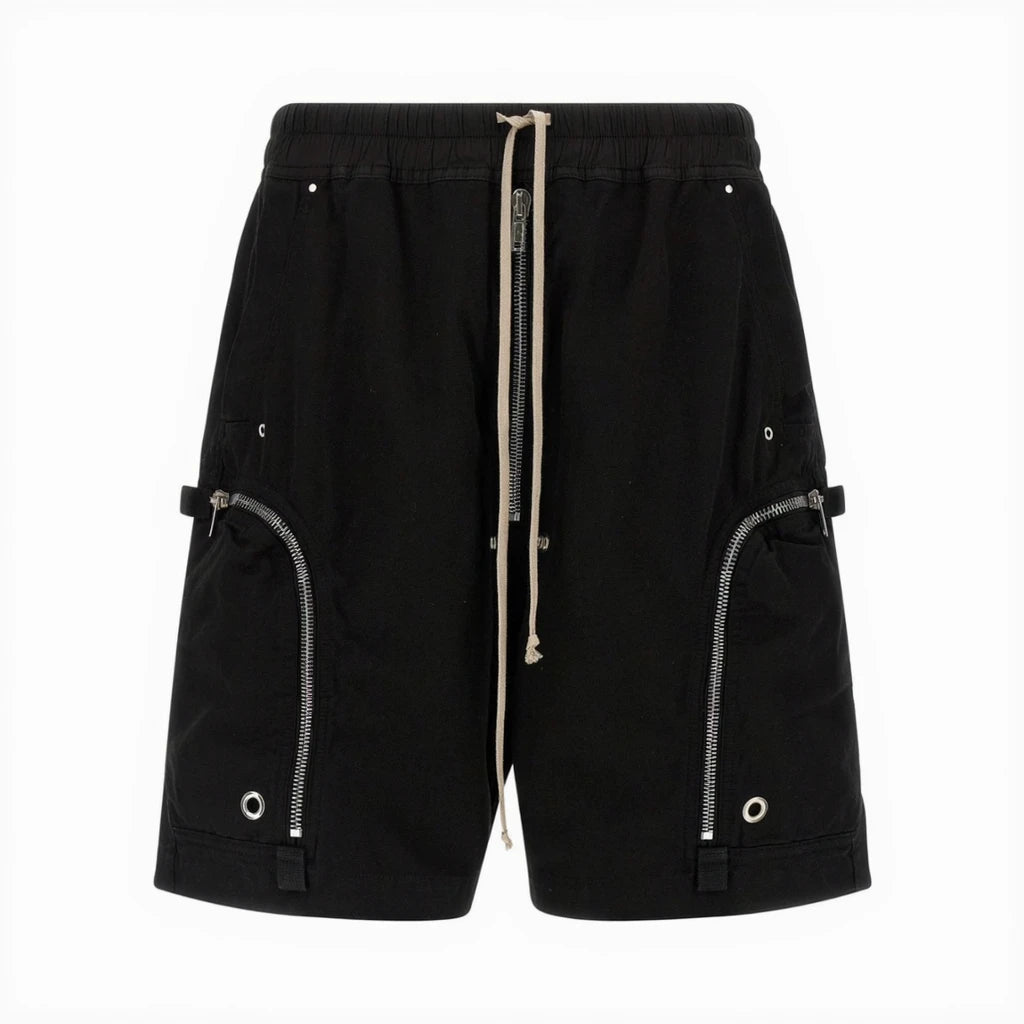 Rick Owens Eyelet Detailed Zipped Cargo Shorts