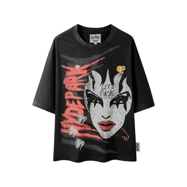 HYDE PARK “HARD LUCK” T-SHIRT – BLACK OVERSIZED TEE  Sale price