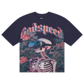 GODSPEED VVS VISION FLOWERS TEE NAVY