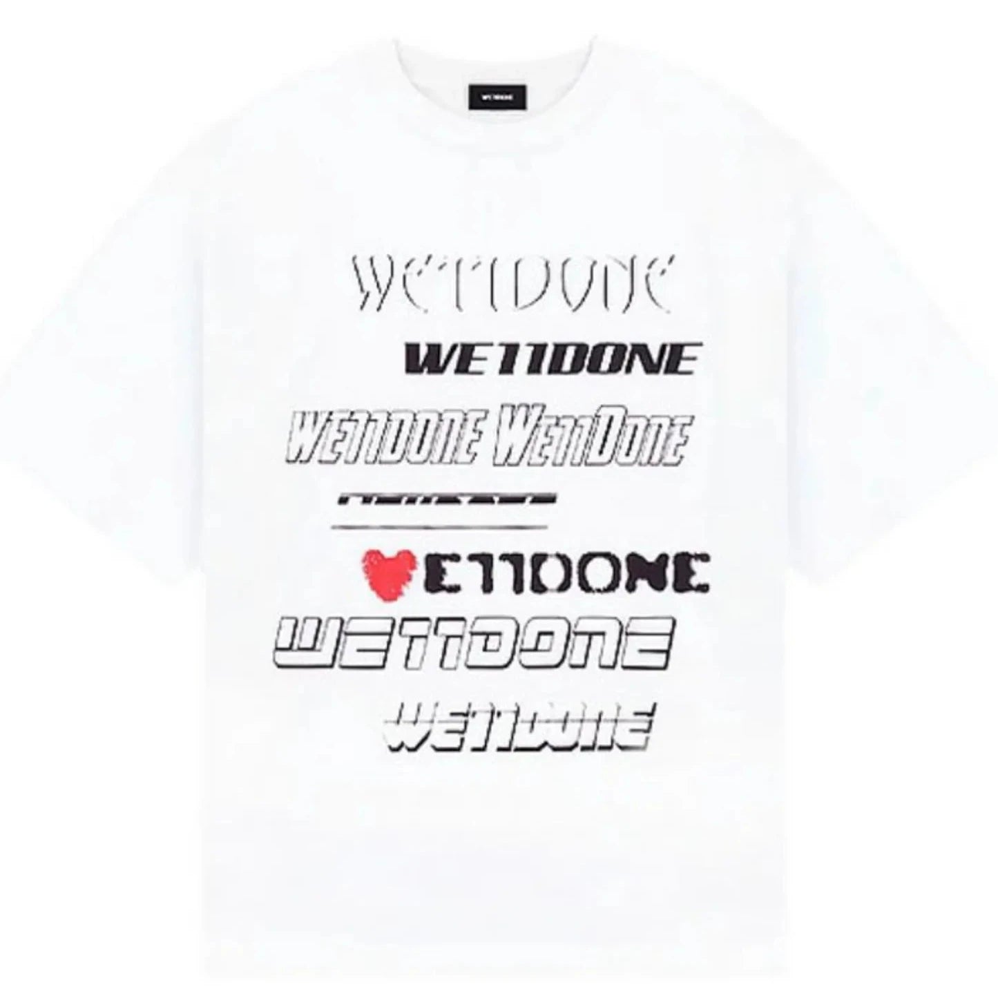 WE11DONE Cotton Printed T-Shirt SS23 (White)